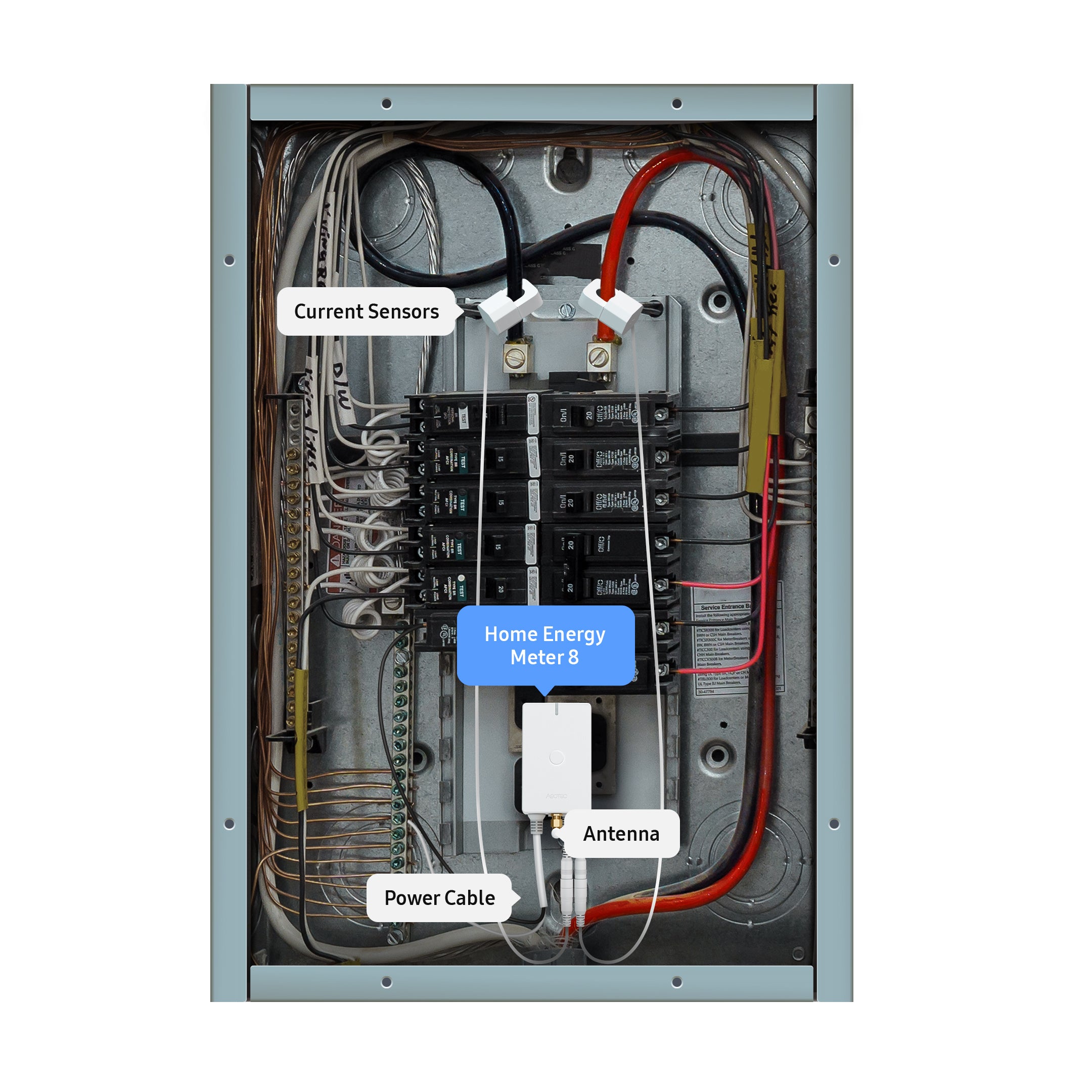 Aeotec Home Energy Meter 8 misuratore energia 200A 908MHz