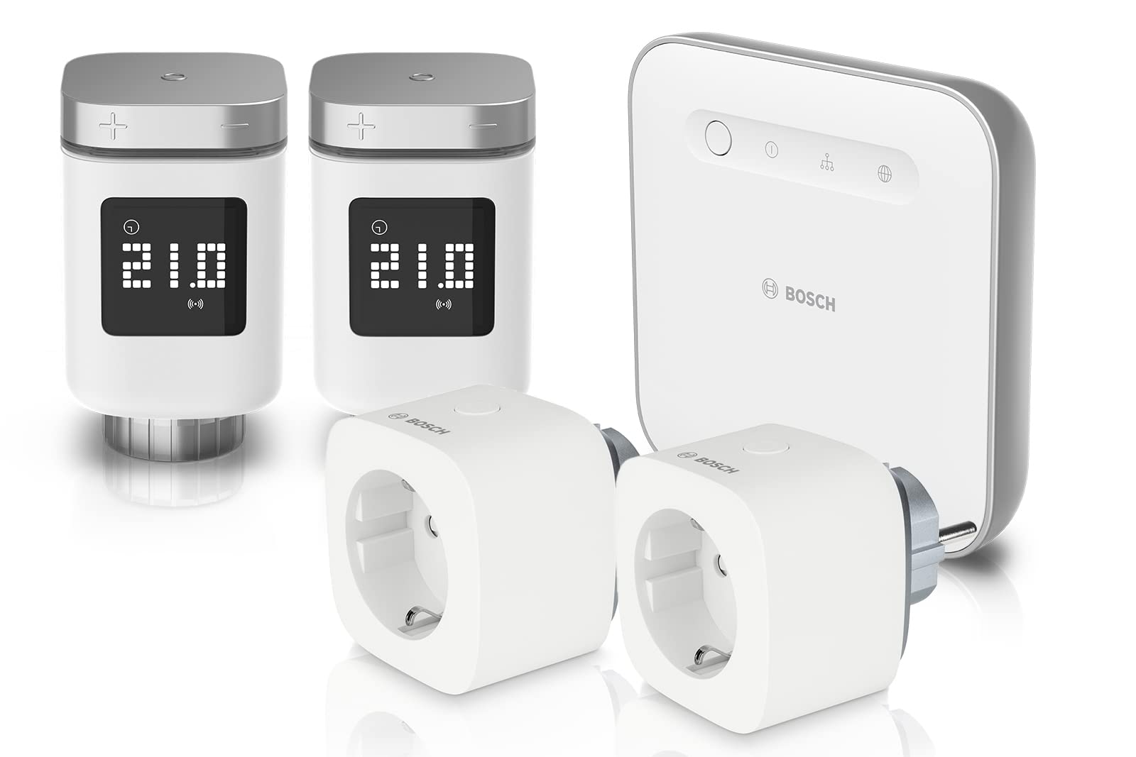 Bosch Smart Home II kit 2 termostati + 2 prese + controller