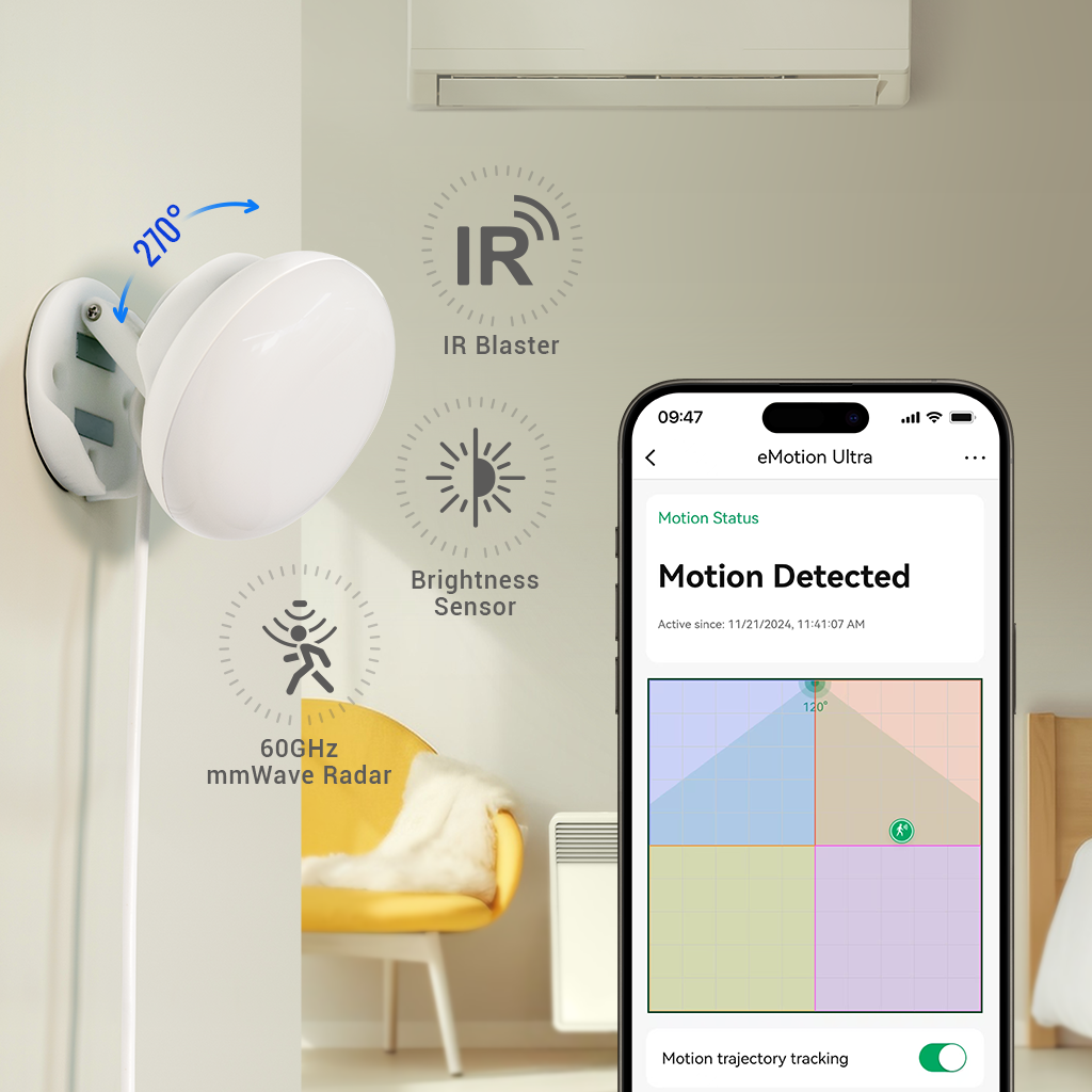 LinknLink eMotion Ultra sensore presenza 60GHz WiFi 1 pezzo