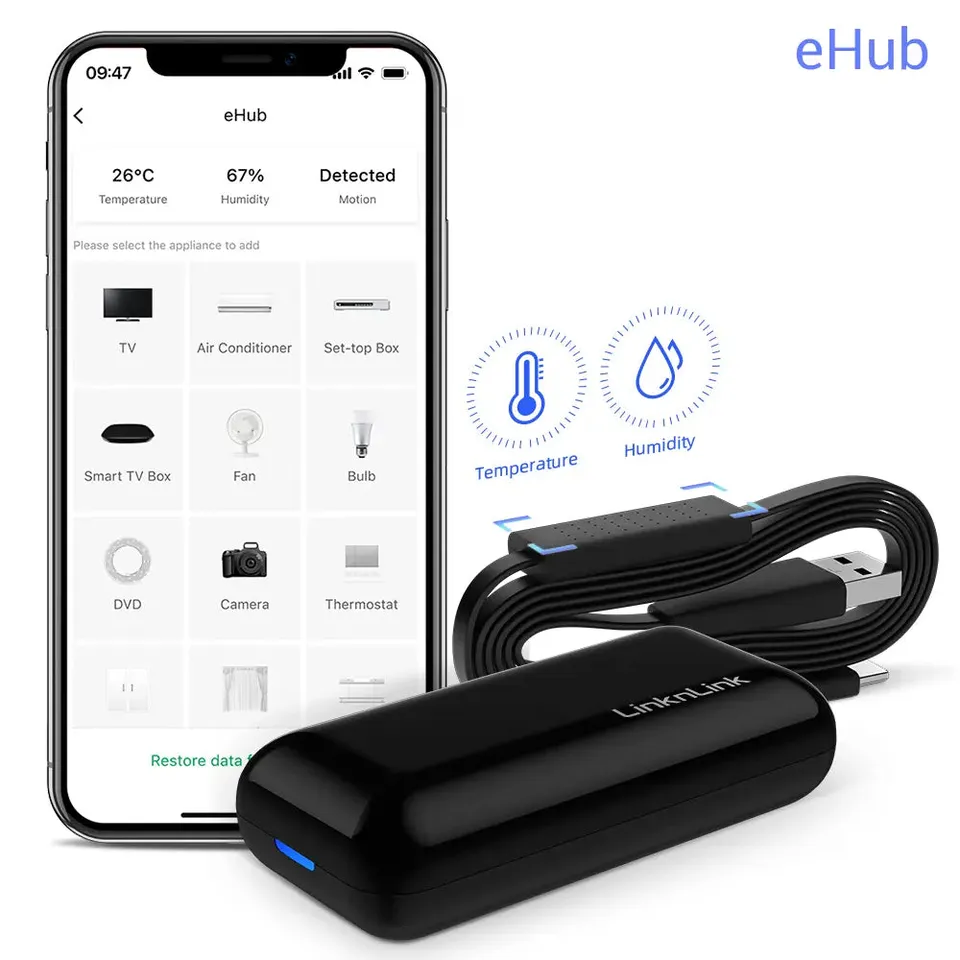 LinknLink eHub hub IR RF con sensore movimento