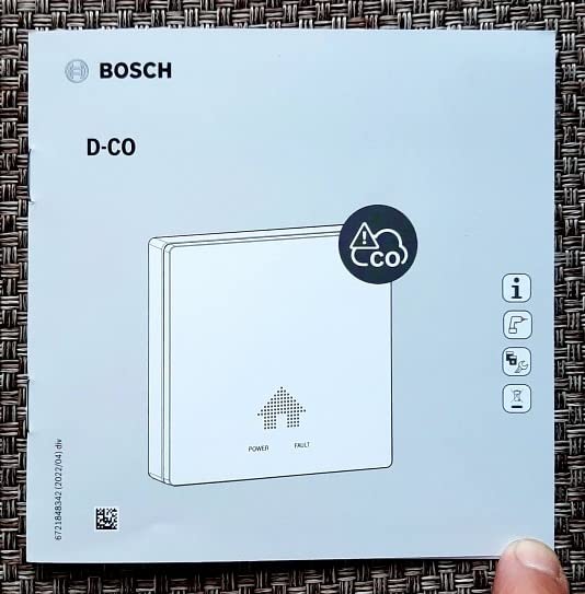 Bosch D-CO rilevatore monossido carbonio batteria 8 anni