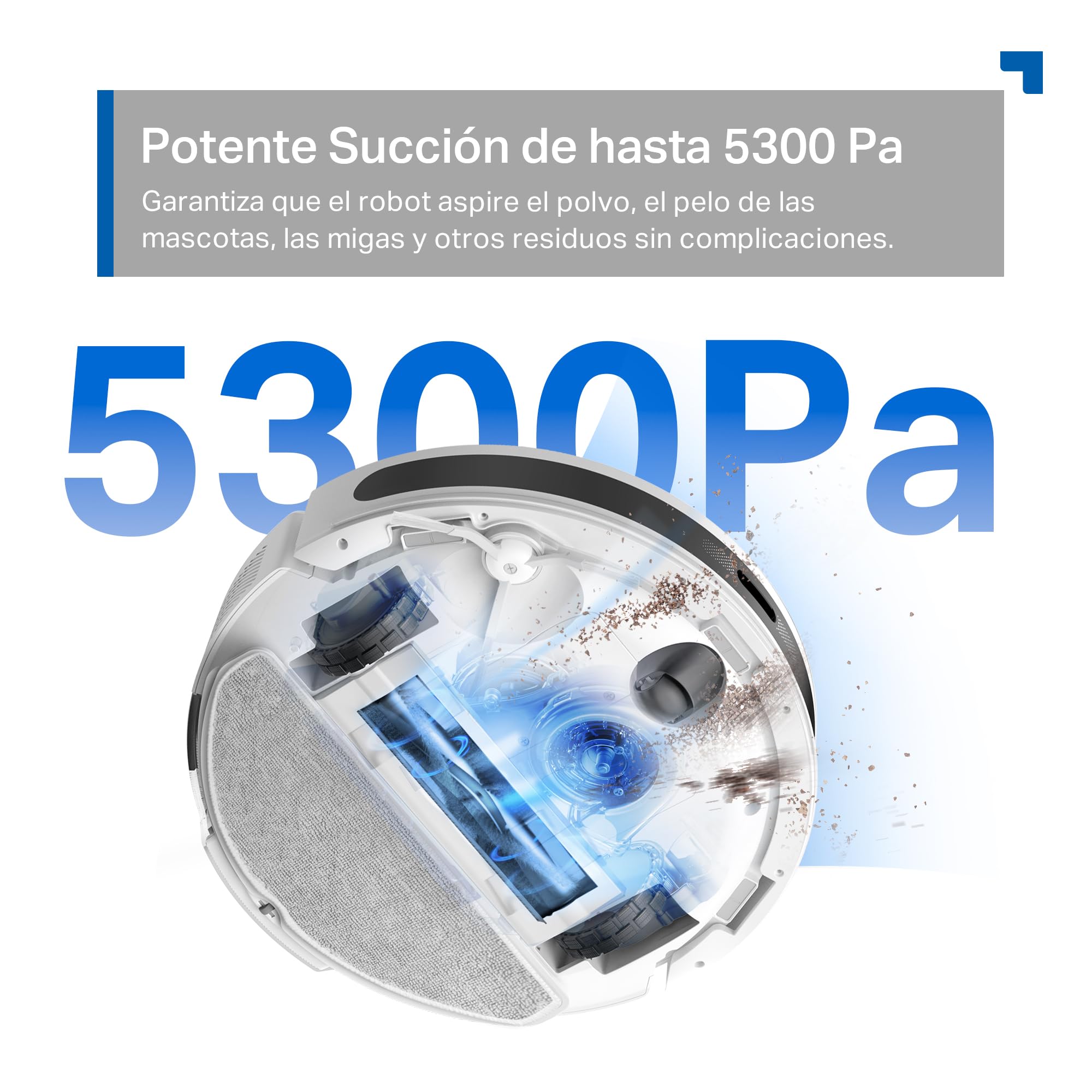 TP-Link Tapo RV20 Max Plus bianco robot aspirapolvere 5300Pa