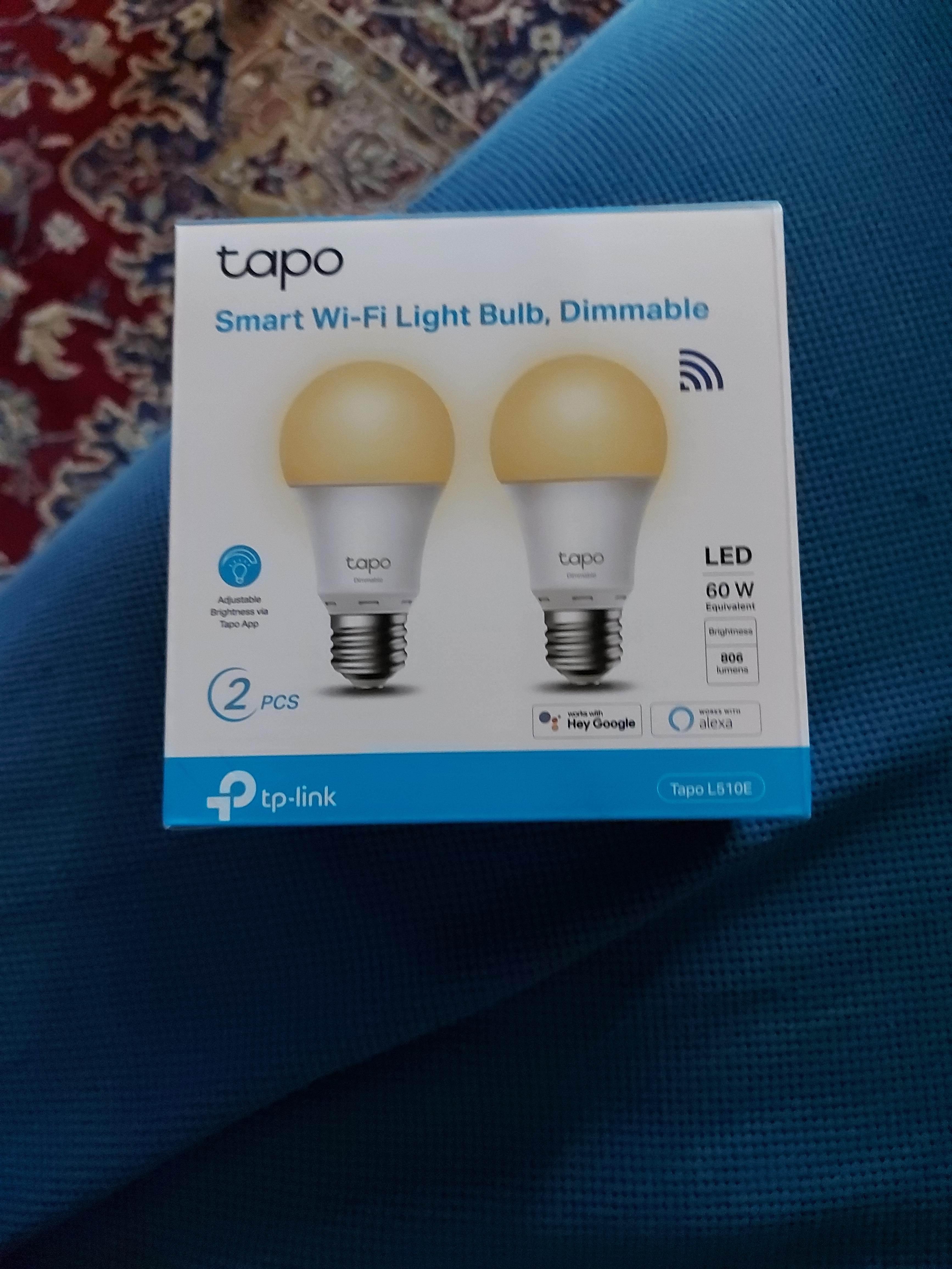 Tapo L510E lampadina E27 luce calda 2 pezzi dimmerabile