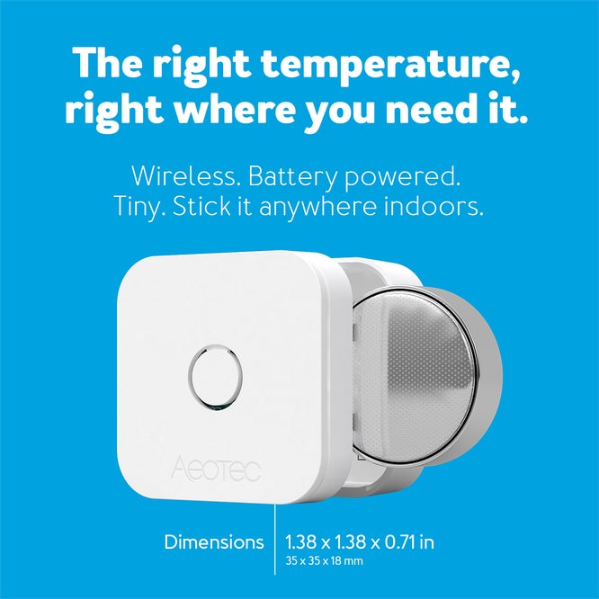 Aeotec aërQ sensore temperatura umidità Z-Wave