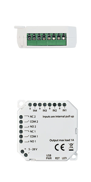 frient IO Module interfaccia Zigbee 4 ingressi 2 relè