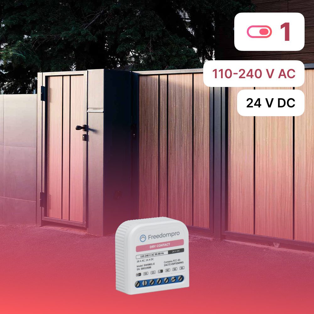 Freedompro SW0901-E modulo wifi contatto pulito 16A Matter