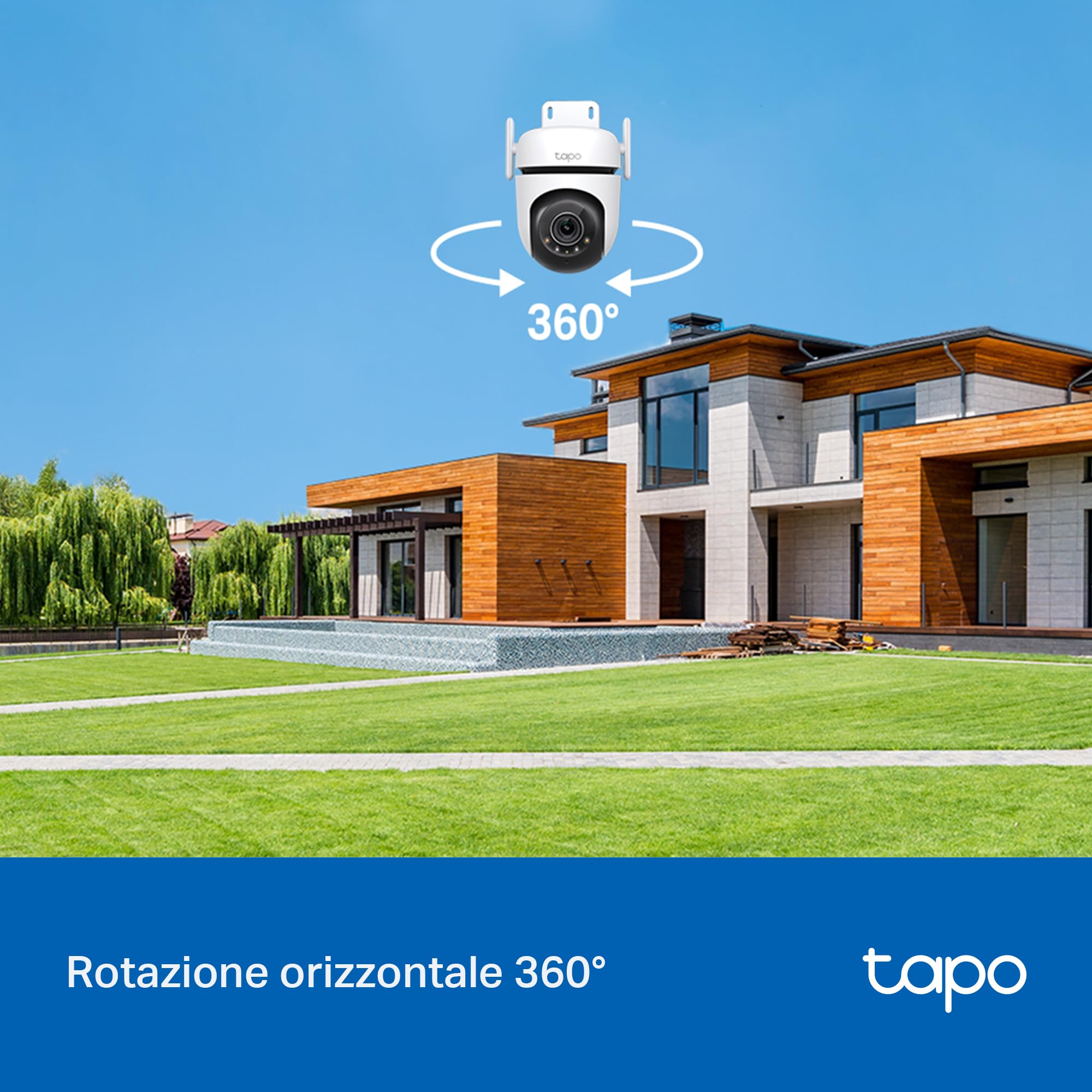 Tapo C520WS telecamera wifi esterno 2K QHD IP66