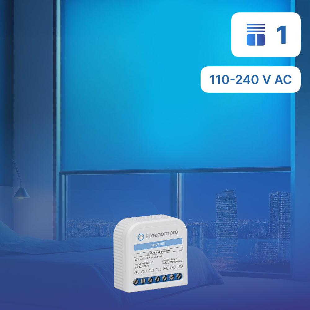 Freedompro WC0601-E modulo WiFi tapparella MINI 14A Matter