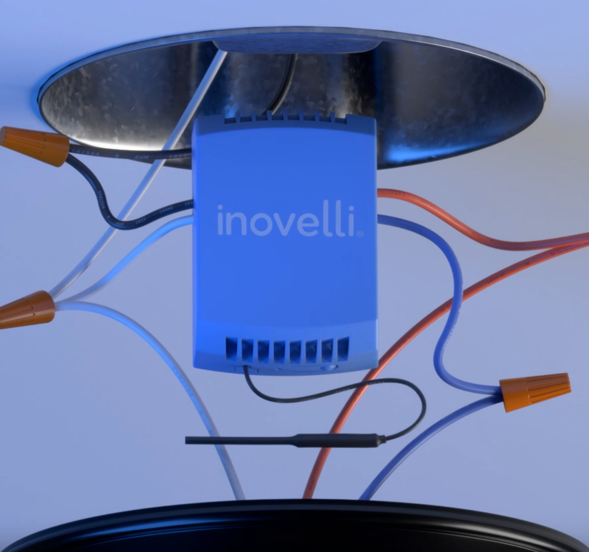 Inovelli Blue Series VZM36 modulo ventilatore e luce Zigbee canopy