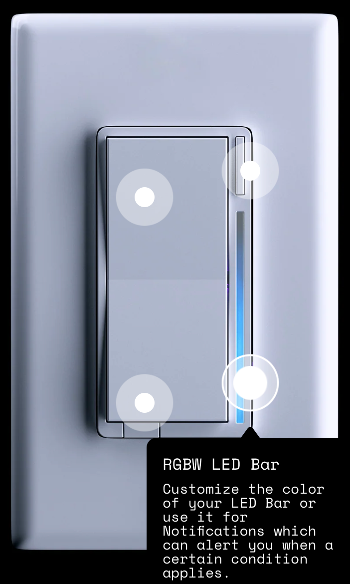 Inovelli White Series VTM31 dimmer smart Matter