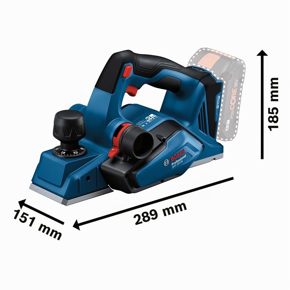 Bosch Professional GHO 18V-26 pialletto batteria L-BOXX