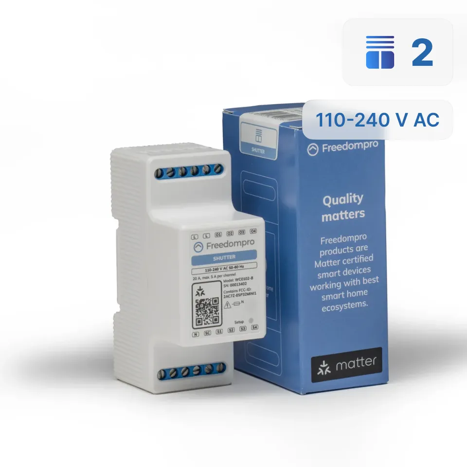 Freedompro WC0102-B modulo WiFi 2 tapparelle quadro elettrico