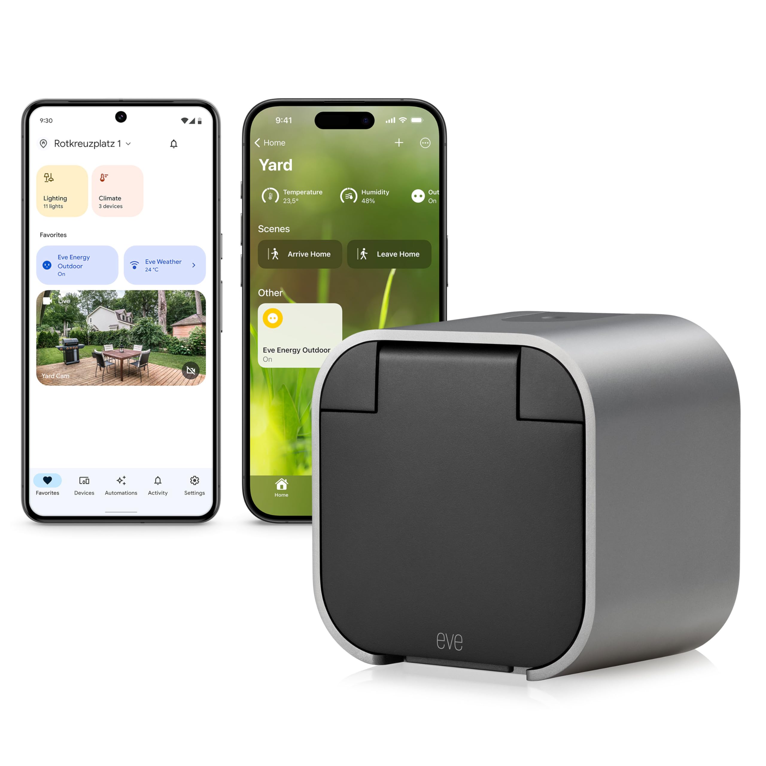 Eve Energy Outdoor presa esterna Matter IP44 misuratore