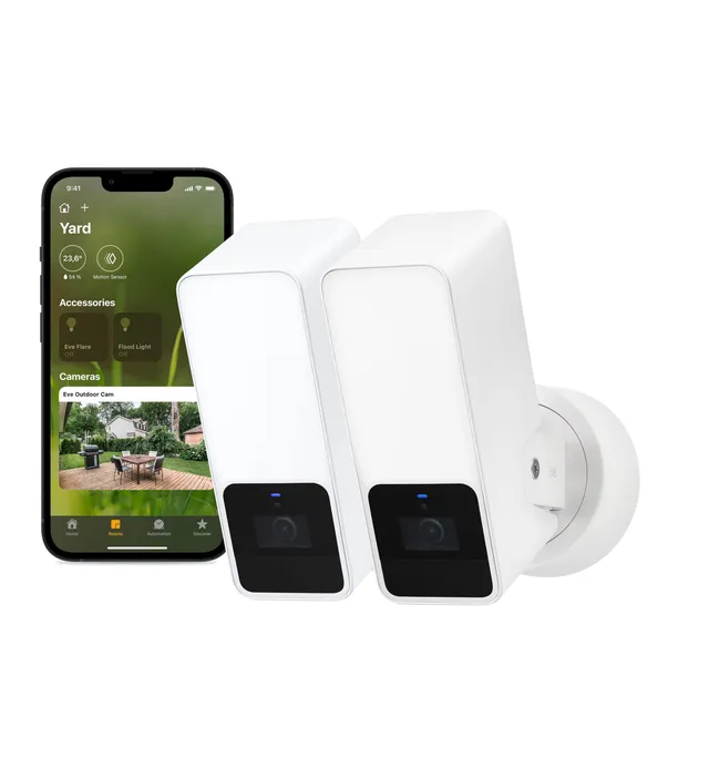 Eve Outdoor Cam White Edition videocamera esterno 1080p set 2 pz