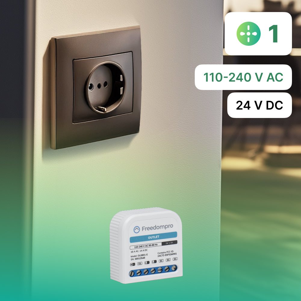 Freedompro OL0801-E modulo WiFi MINI 1 presa 16A Matter
