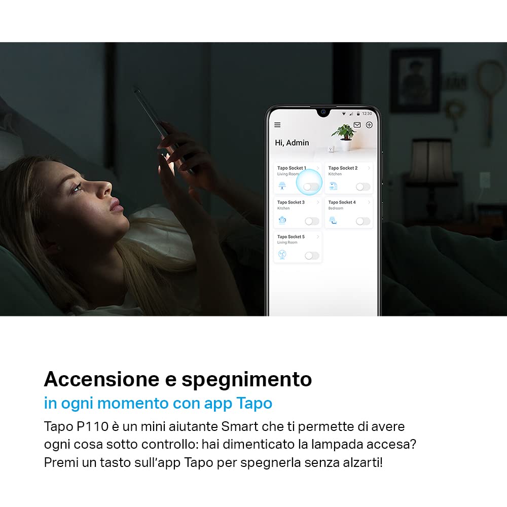 Tapo P110 presa smart WiFi 16A con monitoraggio energia 1 pz