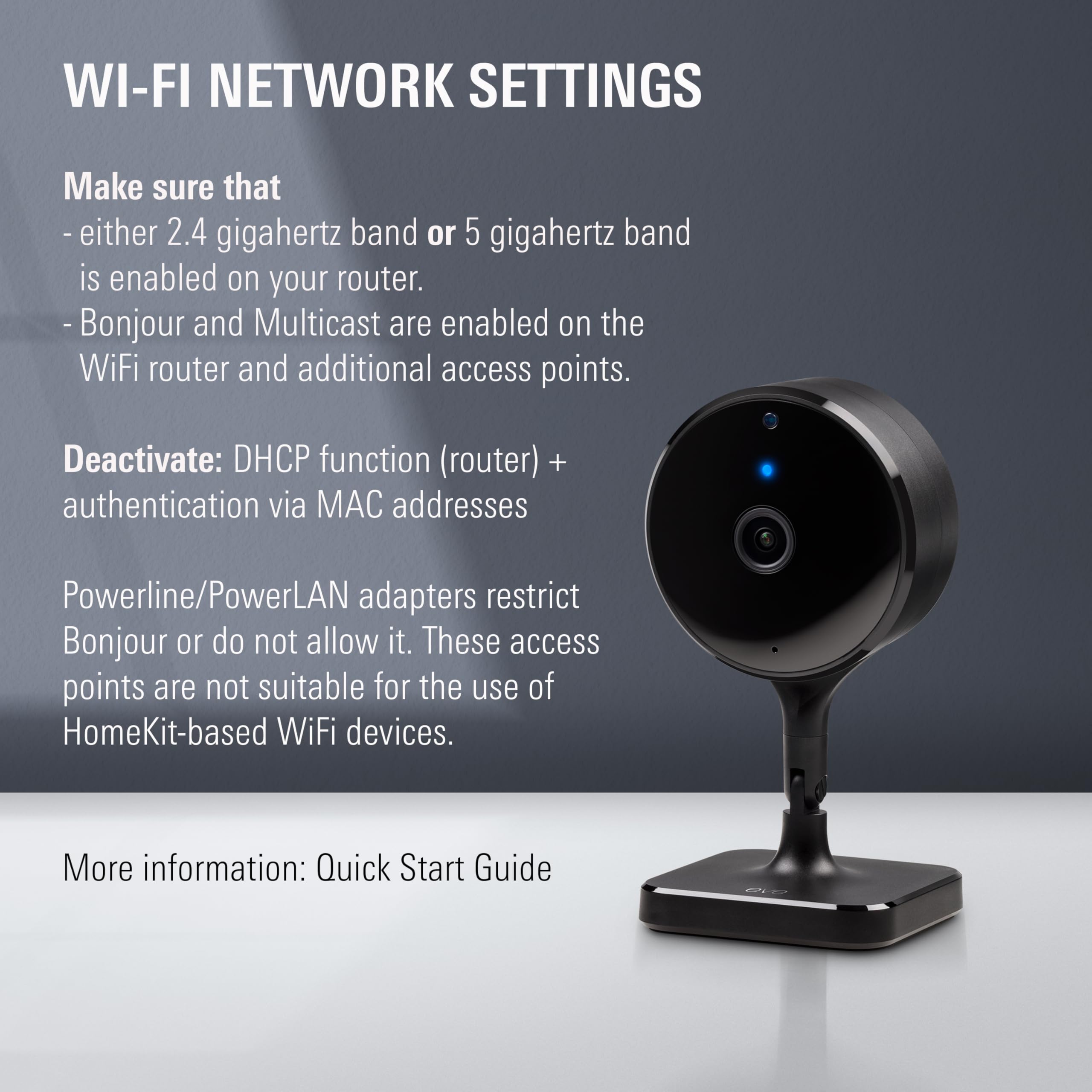 Eve Cam videocamera interna set 2 pezzi HomeKit