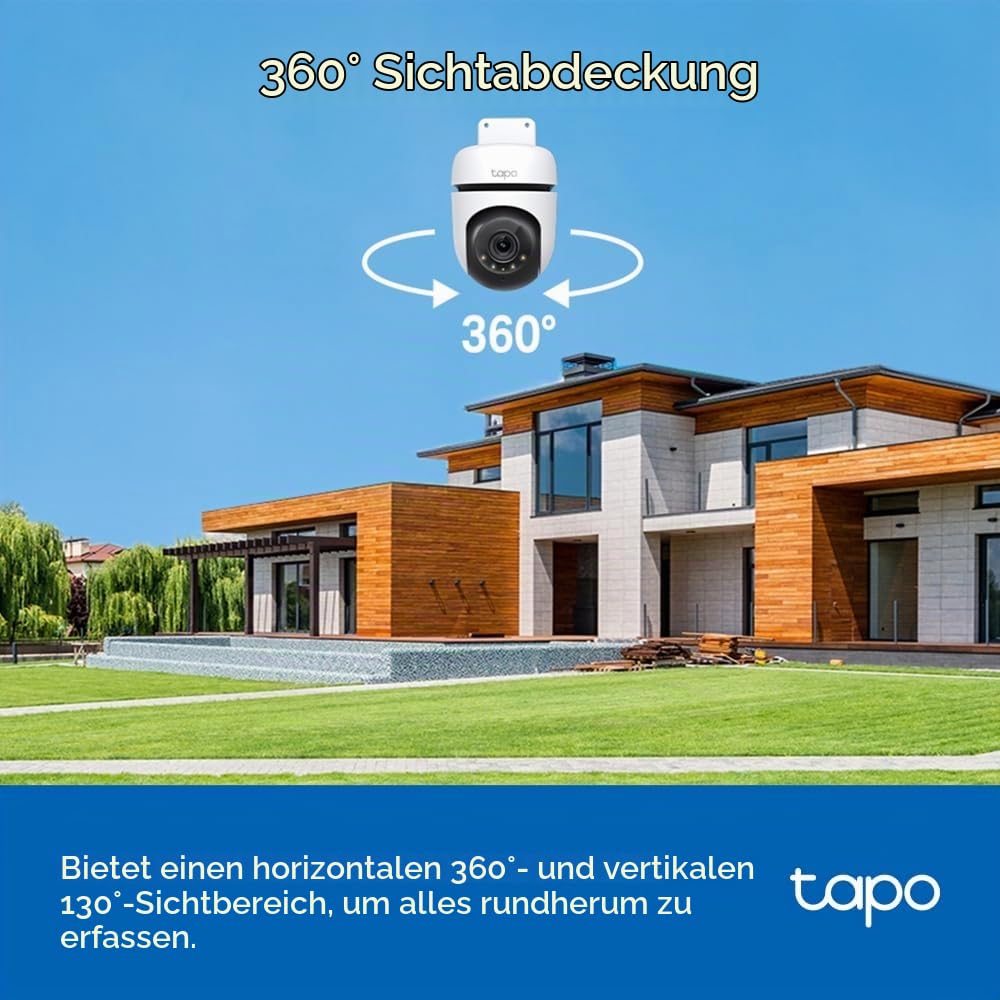 Tapo C510W telecamera esterno WiFi 2K 360° ricondizionata IP65