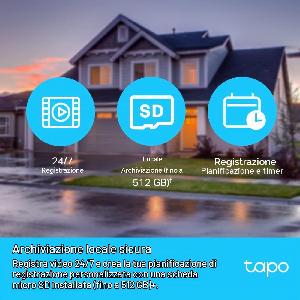 Tapo C500 Telecamera Esterno 360° 1080p Ricondizionata