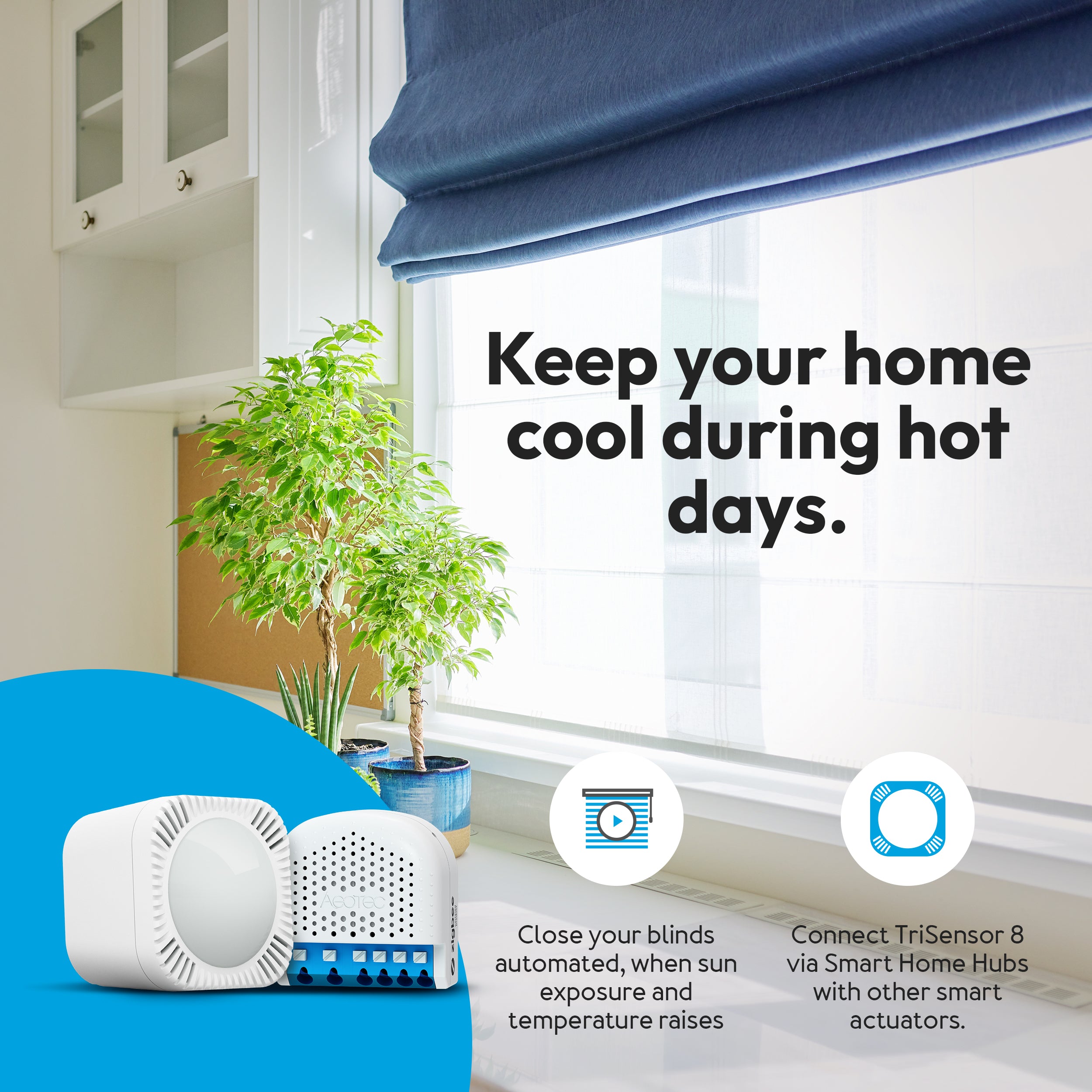 Aeotec TriSensor 8 sensore movimento Z-Wave 3 in 1