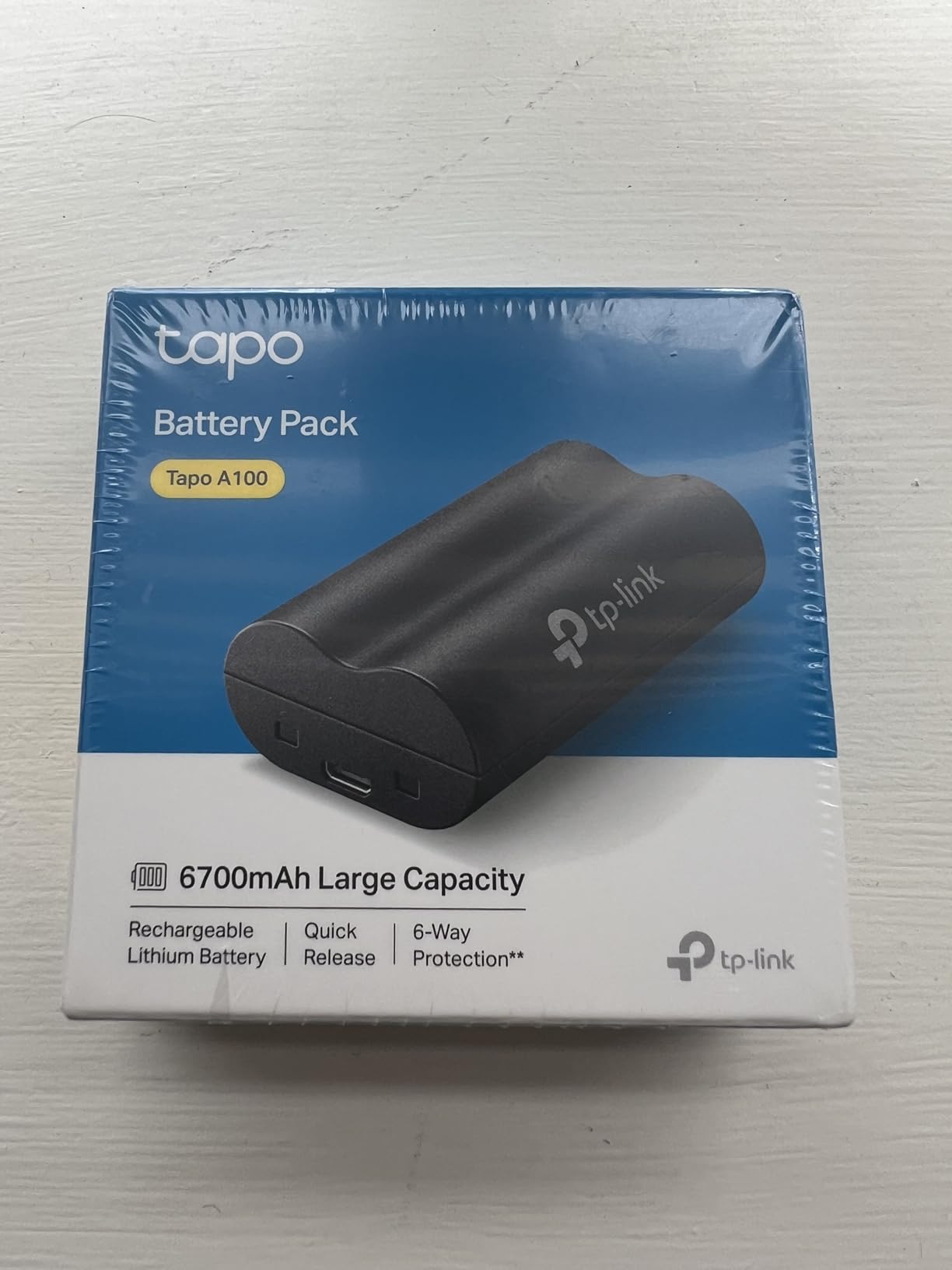 Tapo A100 Batteria Ricaricabile 6700mAh Ioni Litio