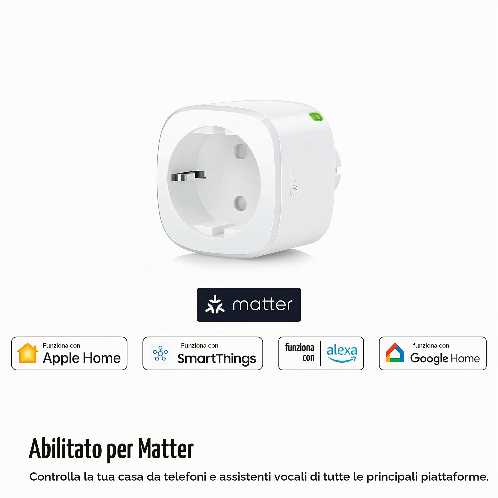 Eve Energy Matter presa intelligente monitoraggio consumi pack 4