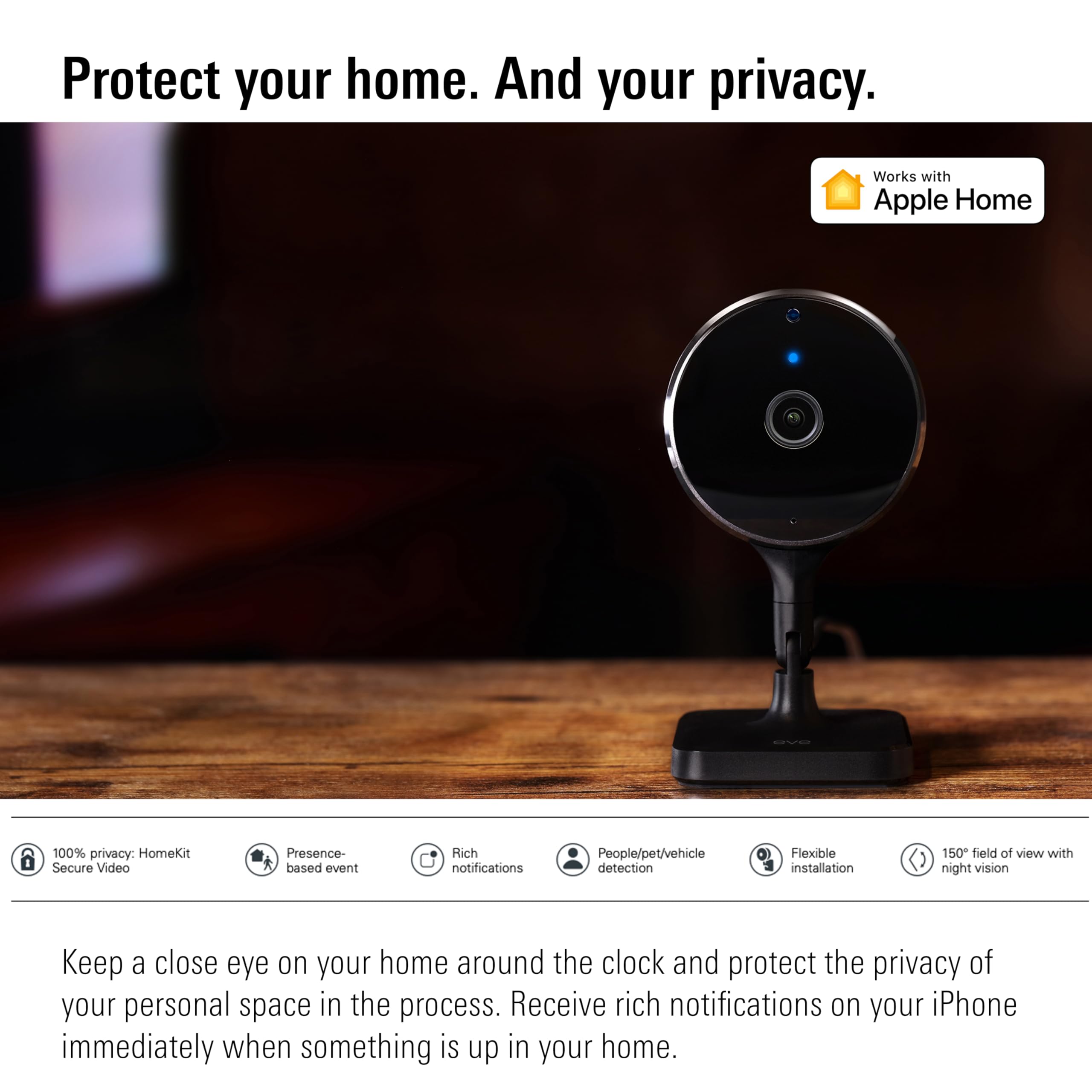 Eve Cam videocamera interna set 2 pezzi HomeKit