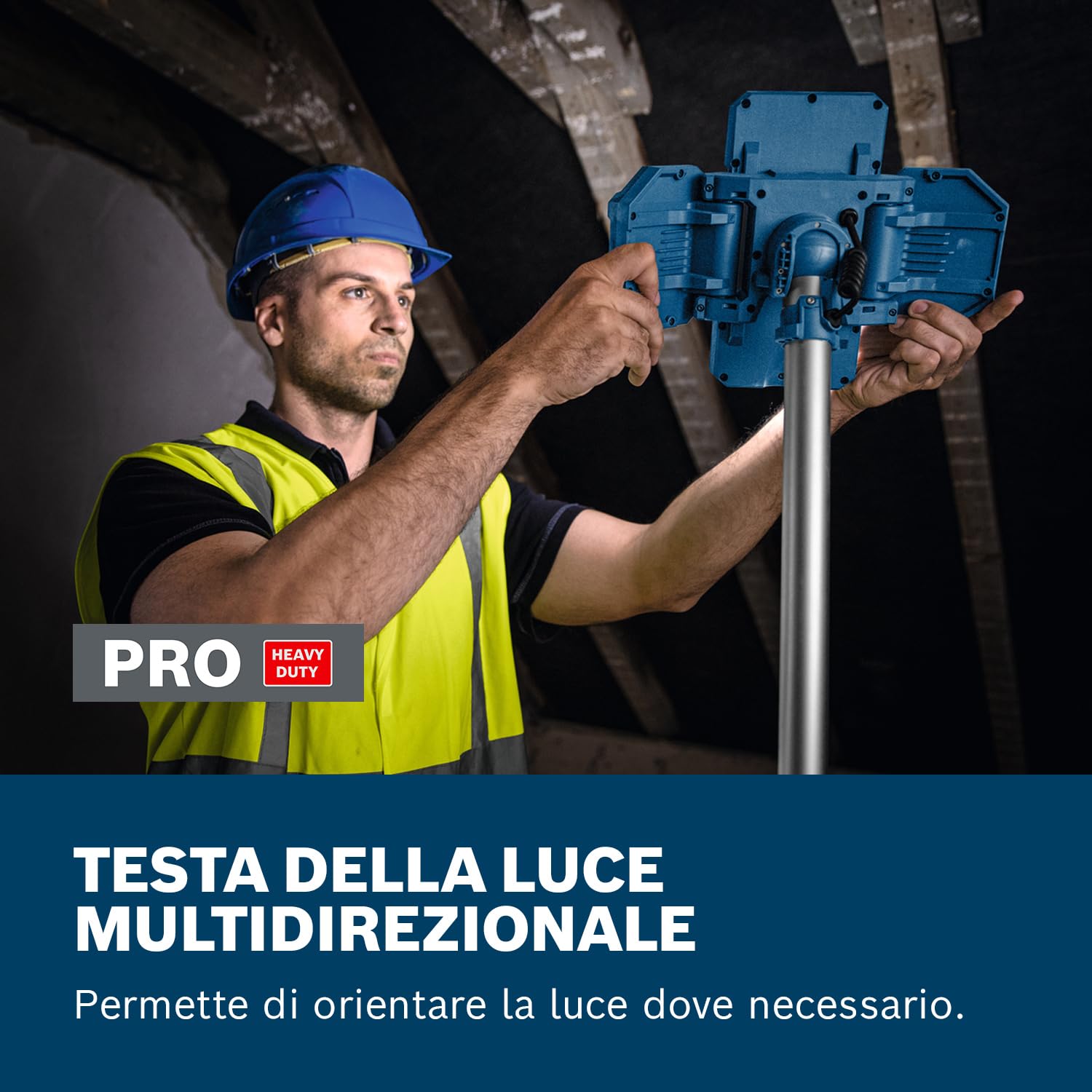 Bosch PRO 18V GLT18V-5000 torcia a batteria 5000 lumen