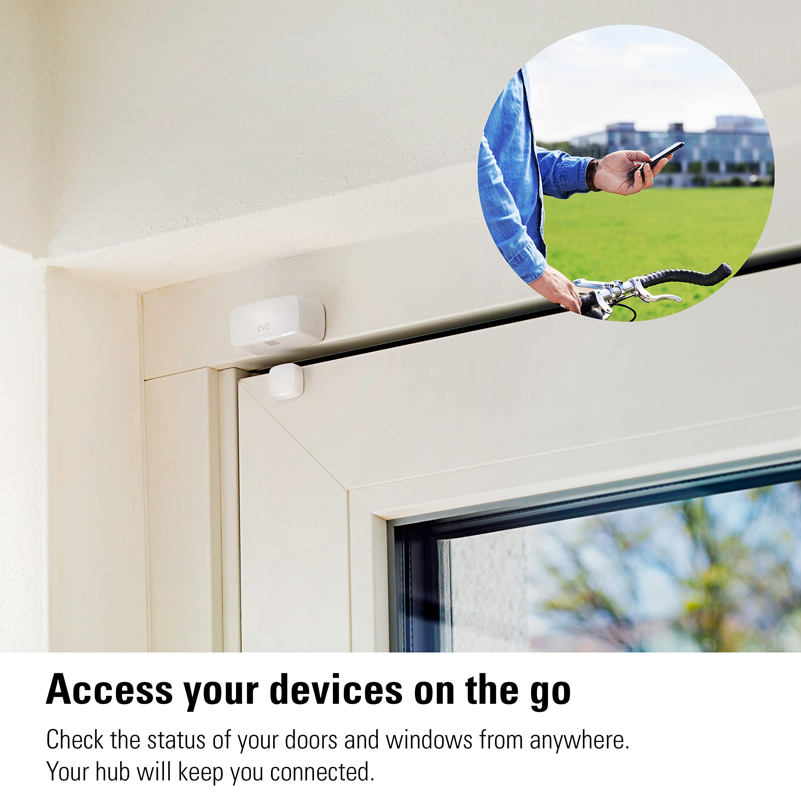Eve Door & Window sensore porta finestra Matter pack 3 pezzi