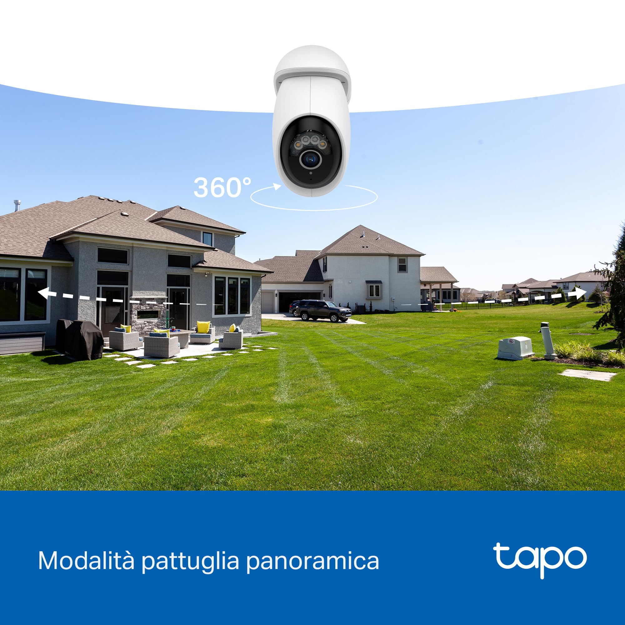 Tapo C560WS Telecamera Esterno Pan-Tilt 4K Wi-Fi 6