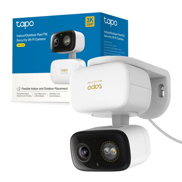 TP-Link Tapo C236 Telecamera Esterno 3K Bianco Neve