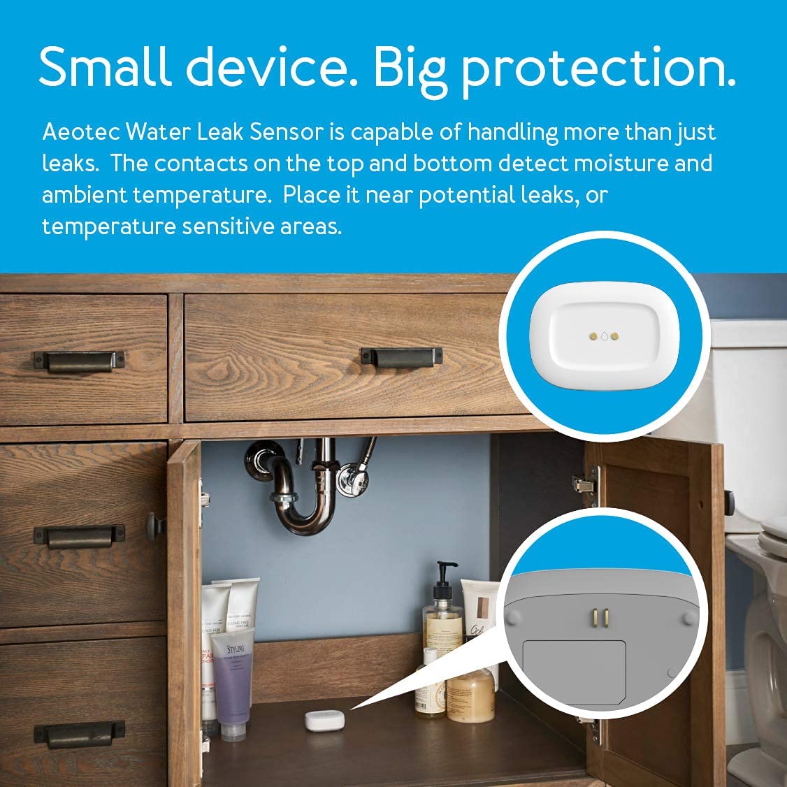 Aeotec GP-U999SJVLCHC sensore perdite acqua Zigbee