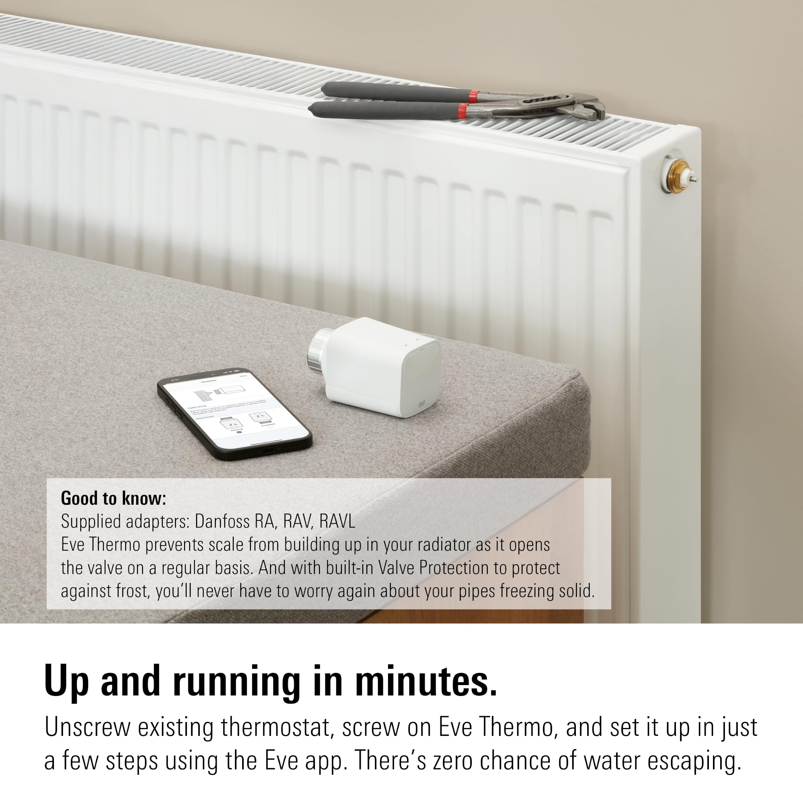 Eve Thermo Kit Comfort valvola termostatica Thread
