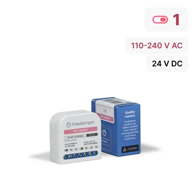 Freedompro SW0901-E modulo WiFi 1 contatto pulito MINI Matter