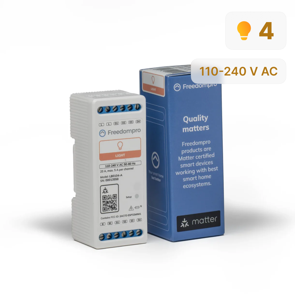 Freedompro LB0104-A modulo wifi 4 canali per scatola derivazione